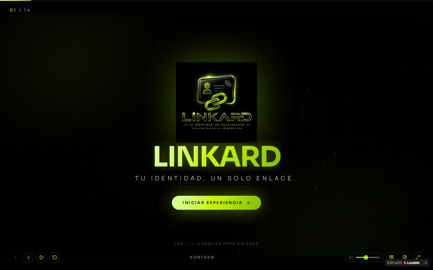 Captura de pantalla de Presentación interactiva LINKARD