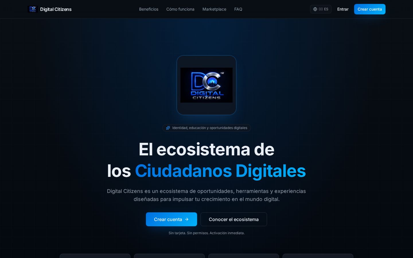 Captura de Plataforma Digital Citizens